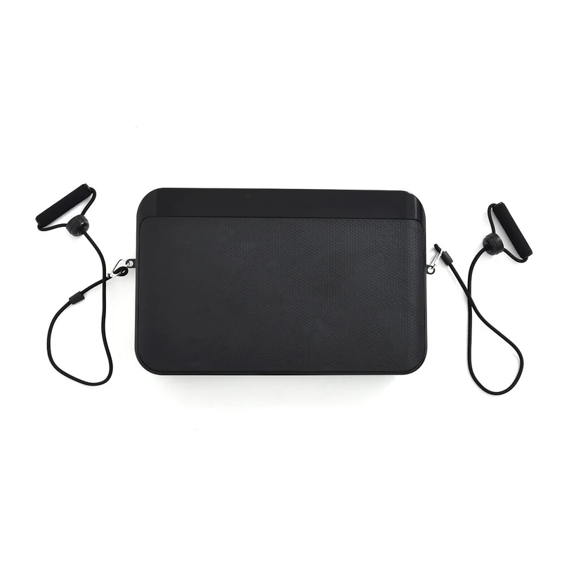 LIVMORE Vibrationsplatte mit Fernbedienung, LED Touchdisplay und Bluetooth, Schwarz