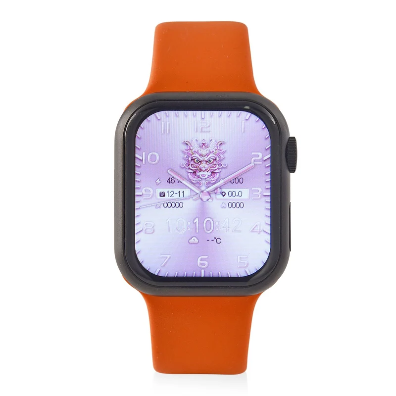 Smartwatch HW mini 2 1,75 Zoll Rosé, Set mit 7 Wechselarmbändern inklusive kristallbesetztem Armband, IP67, Bluetooth 5.2, kabelloses Laden , Rosa