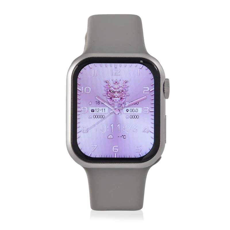 Smartwatch HW mini 2 1,75 Zoll Rosé, Set mit 7 Wechselarmbändern inklusive kristallbesetztem Armband, IP67, Bluetooth 5.2, kabelloses Laden , Rosa