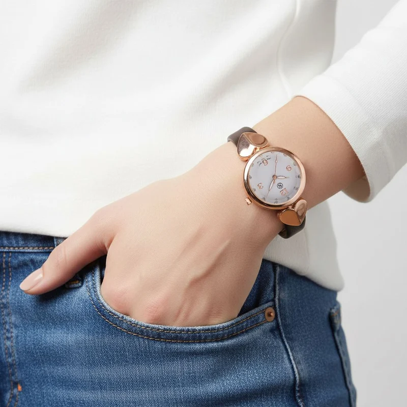 STRADA Uhr mit PC21S Japan-Uhrwerk, Edelstahl-Mesh-Armband, Graufarben mit Kristallzifferblatt,, Grau