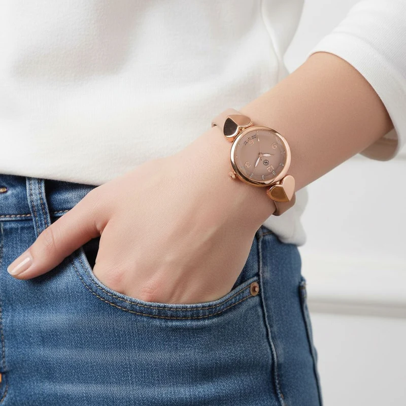 STRADA Uhr mit PC21S Japan-Uhrwerk, Edelstahl-Mesh-Armband, Graufarben mit Kristallzifferblatt,, Grau