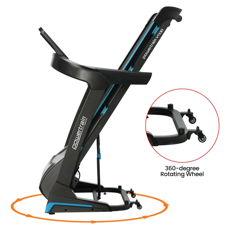 Powertrain V1100 Treadmill with Wifi Touch Screen and Incline