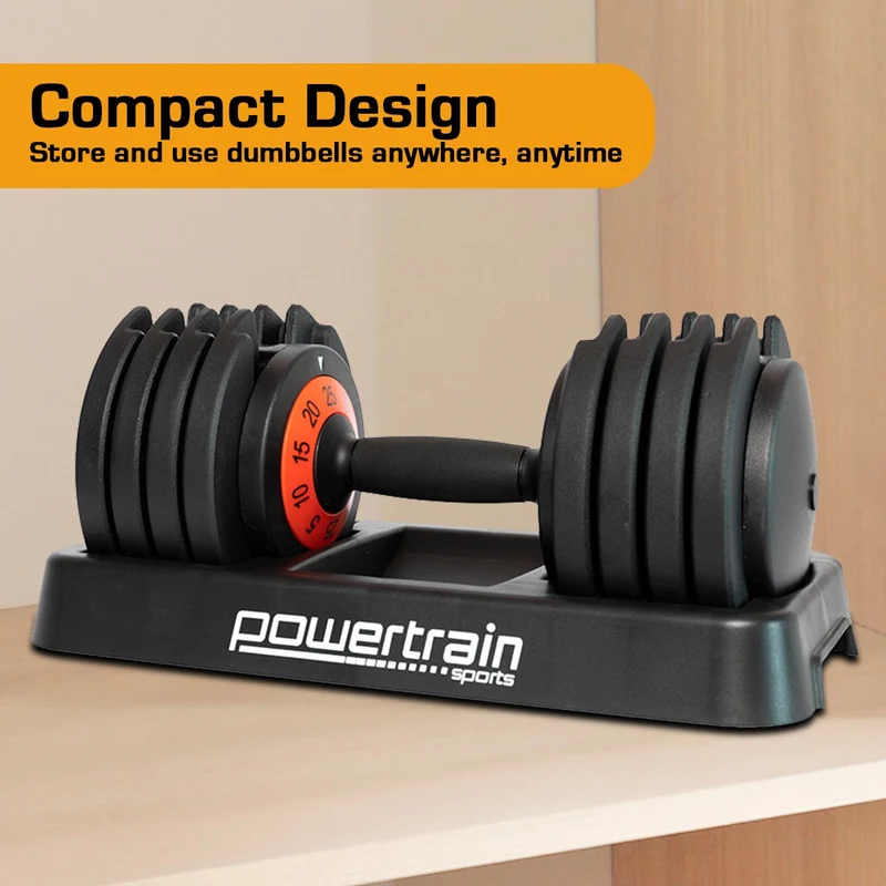 Powertrain 50kg GEN2 Pro Adjustable Dumbbell Set