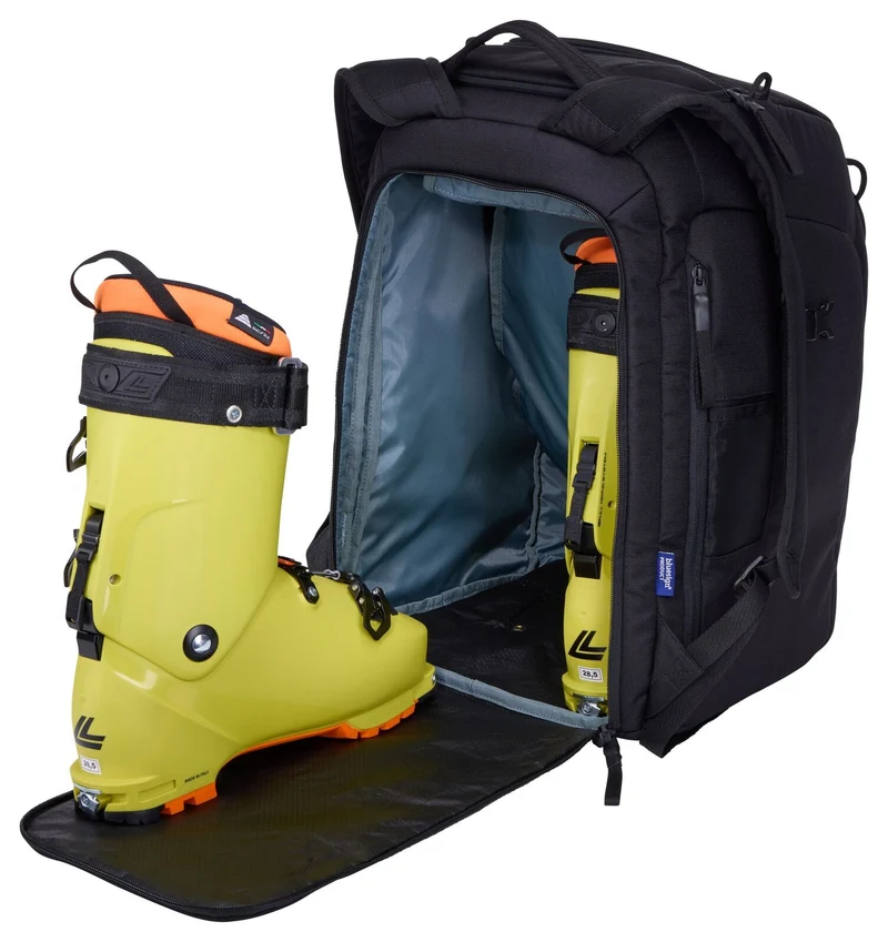THULE RoundTrip 45L Ski Boot Backpack For Goggles Helmet Gear Storage w/ Dry Mat in Black