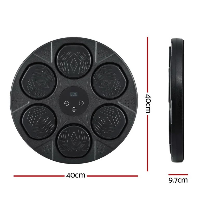 Everfit Music Boxing Machine Bluetooth Wall-Mounted Punch Target with LED Display & Gloves