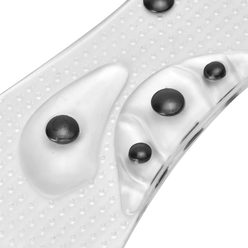 Magnetische Silikon Einlegesohlen, Akupressur-Therapie, Größe 45 bis 49, Transparent