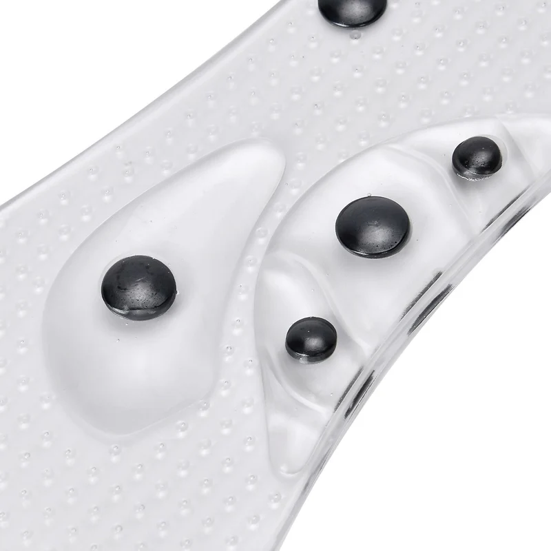 Magnetische Silikon Einlegesohlen, Akupressur-Therapie, Größe 45 bis 49, Transparent
