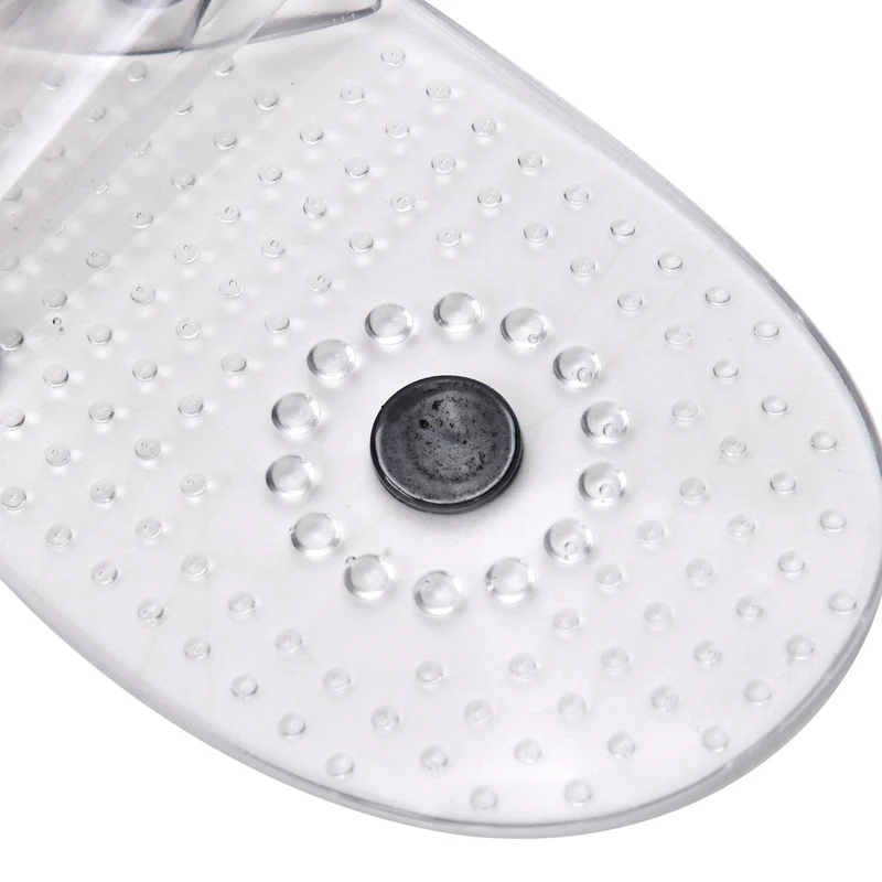 Magnetische Silikon Einlegesohlen, Akupressur-Therapie, Größe 45 bis 49, Transparent