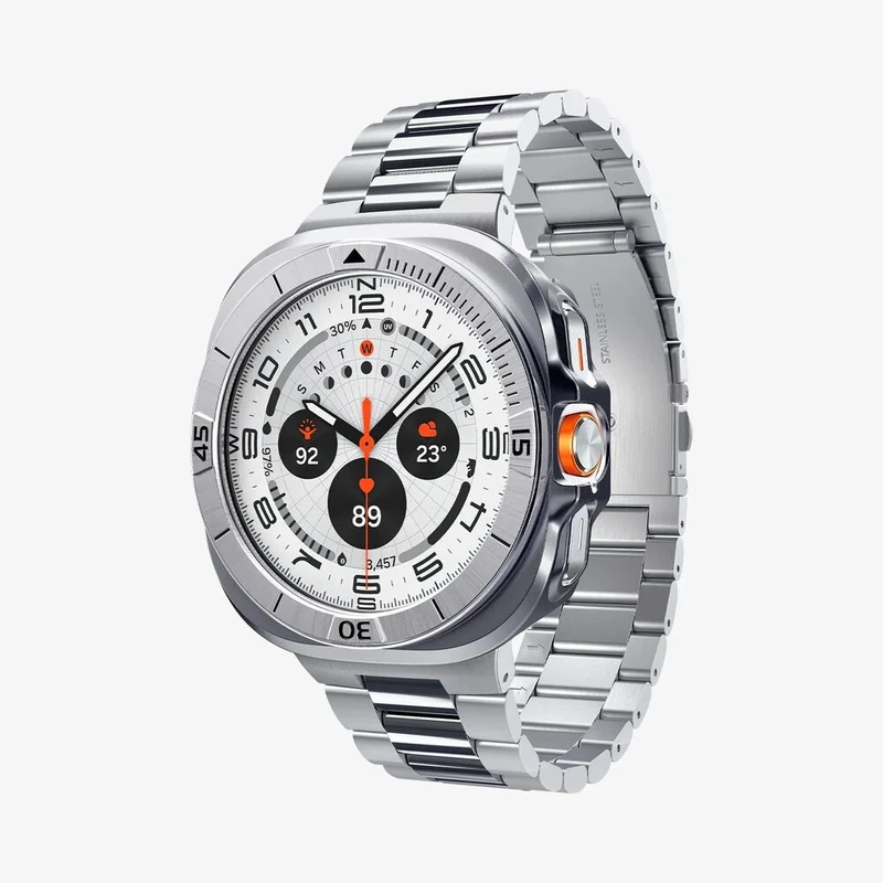 Spigen Galaxy Watch Ultra 47mm 2025/2024 Bezel Tune Pro Case (Silver)
