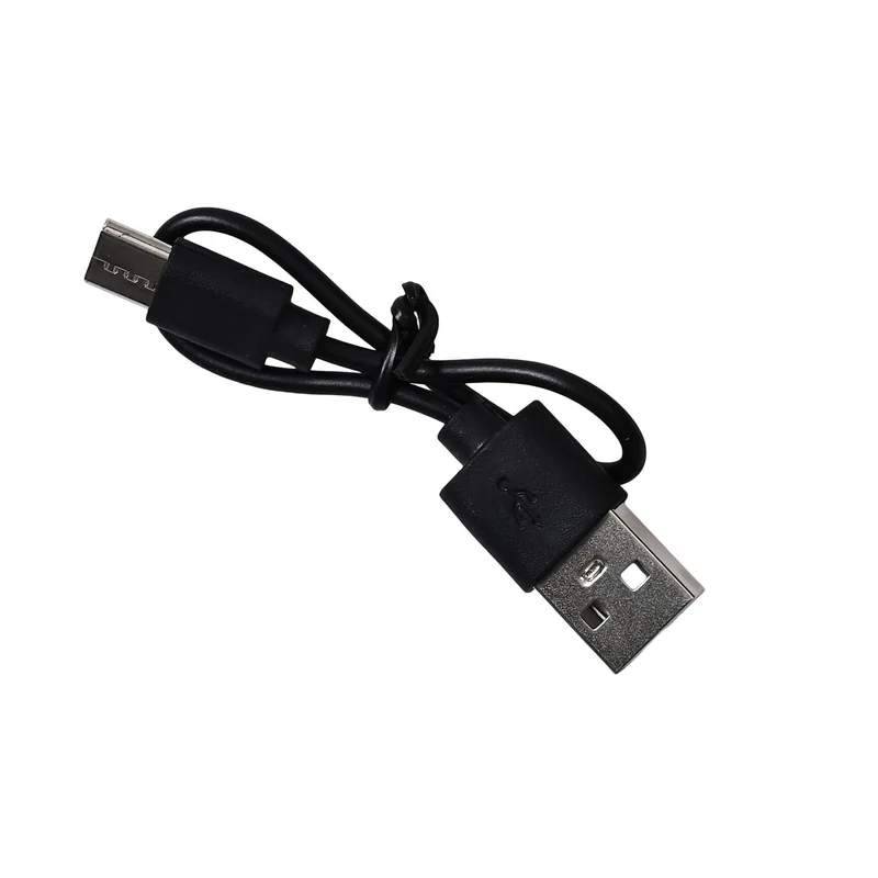 Powerbank mit 10.000 mAh, integrierter LED-Taschenlampe, 4 integrierten Kabeln und Handyhalterung, 14x7x2cm, Weiß