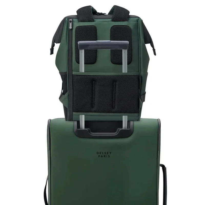 Delsey Turenne Soft RFID 14" Laptop Backpack Green