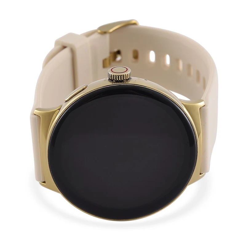 LA99 Smartwatch - 3-in-1 Set, AMOLED Display, Wasserdicht, Bluetooth-Anrufe, GPS-Sportmodi, Gesundheits- und Schlaftracking, OnWear Pro App, CE- & ROHS-zertifiziert, 3,63?cm, Gold