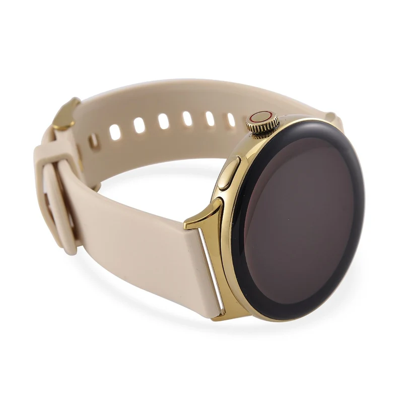 LA99 Smartwatch - 3-in-1 Set, AMOLED Display, Wasserdicht, Bluetooth-Anrufe, GPS-Sportmodi, Gesundheits- und Schlaftracking, OnWear Pro App, CE- & ROHS-zertifiziert, 3,63?cm, Gold
