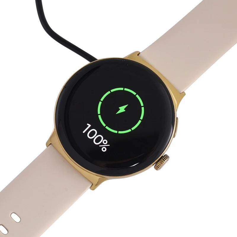 LA99 Smartwatch - 3-in-1 Set, AMOLED Display, Wasserdicht, Bluetooth-Anrufe, GPS-Sportmodi, Gesundheits- und Schlaftracking, OnWear Pro App, CE- & ROHS-zertifiziert, 3,63?cm, Gold