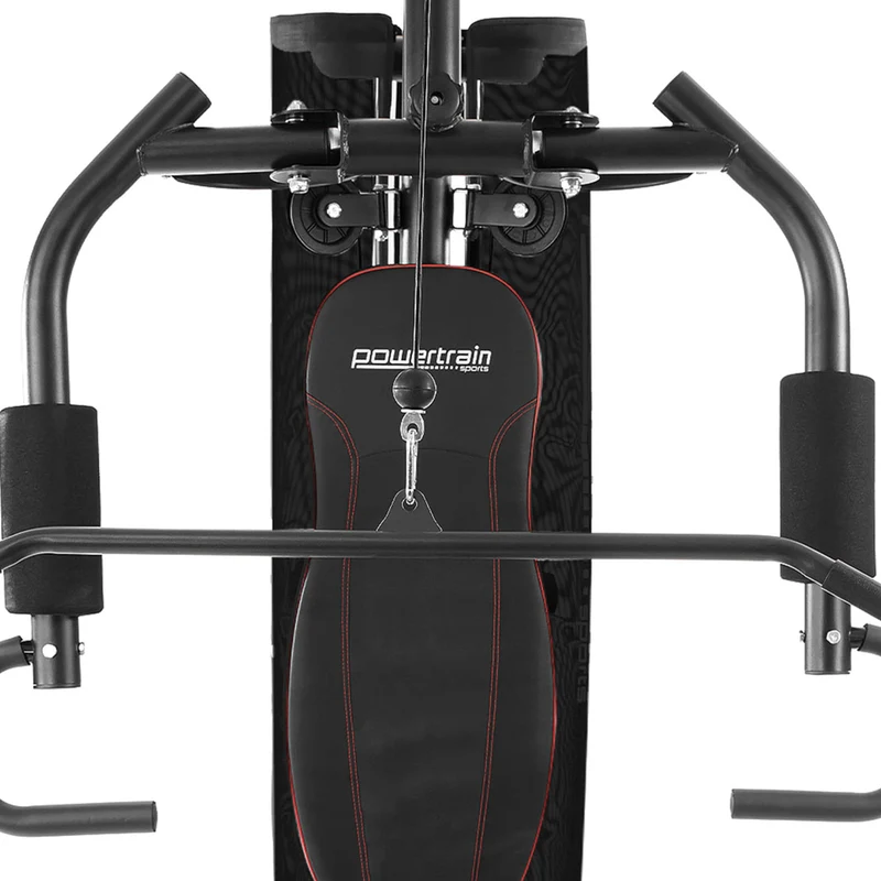 Powertrain Multi Station Home Gym 68kg Weight Stack All-in-One Fitness Workout Machine Lat Pulldown Preacher Curl