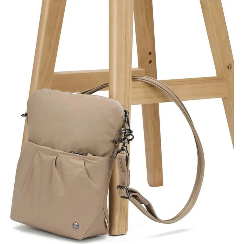 Pacsafe Citysafe CX Anti-Theft Convertible Crossbody Bag Taupe