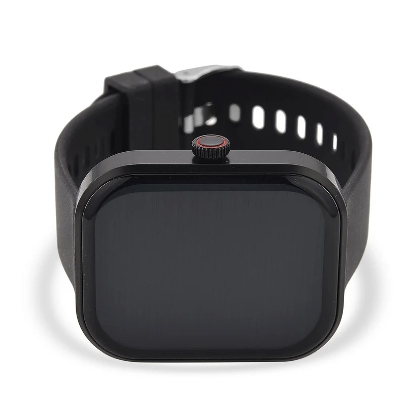 G21 Smartwatch, 2.01 Zoll HD Display, Pink-Schwarzes Silikonarmband