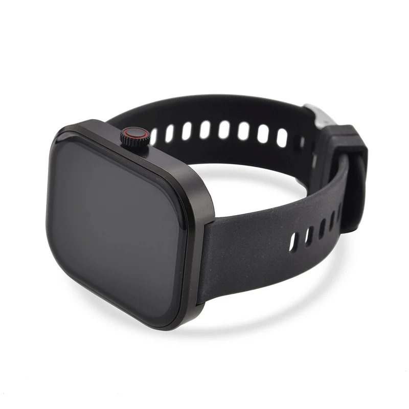 G21 Smartwatch, 2.01 Zoll HD Display, Pink-Schwarzes Silikonarmband