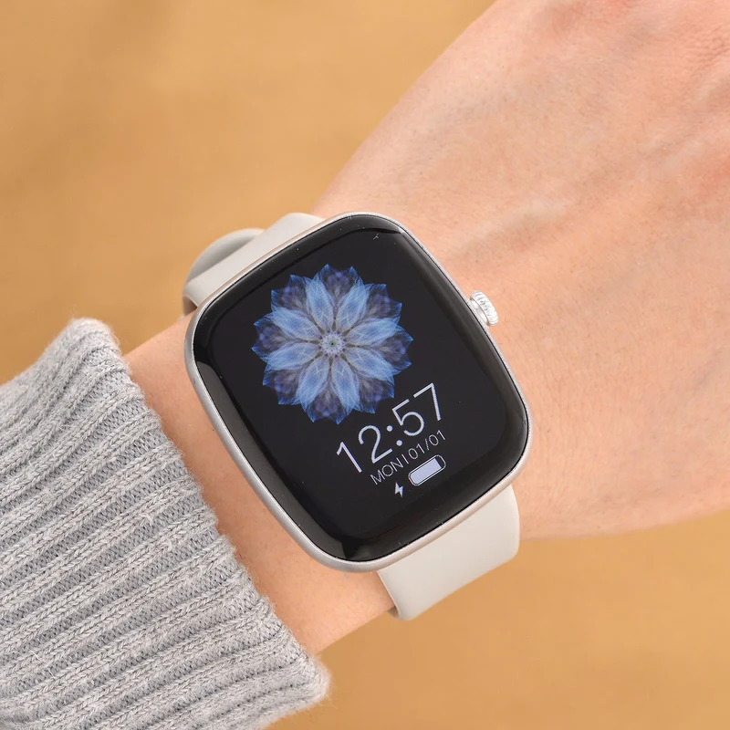 V510 4er set Smartwatch, 1x Smartwatch, 3x Wechselarmbänder, Wasserdichtes Gehäuse, Silikonband, Rosa