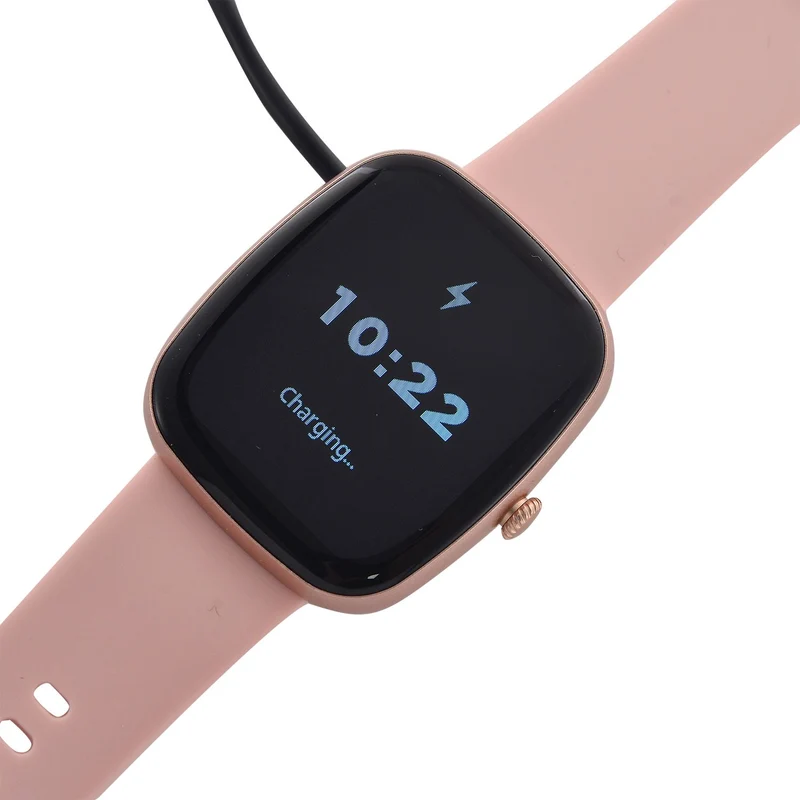 V510 4er set Smartwatch, 1x Smartwatch, 3x Wechselarmbänder, Wasserdichtes Gehäuse, Silikonband, Rosa