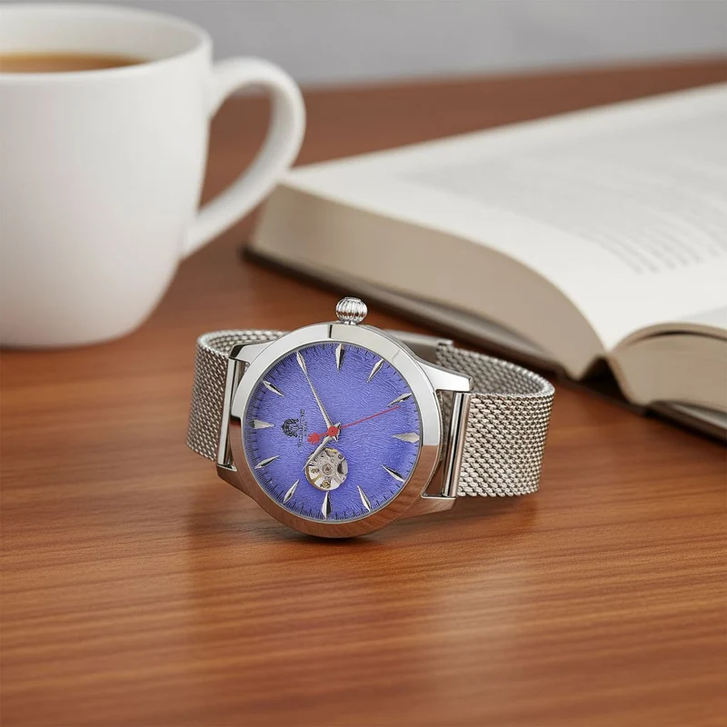 LUXUS SAMMLER EDITION - William Hunt Uhr, SEIKO AUTOMATIK Uhrwerk, Saphir Glashäuser, 5 ATM, Goldfarbene Edelstahl Armband