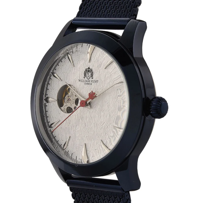 LUXUS SAMMLER EDITION - William Hunt Uhr, SEIKO AUTOMATIK Uhrwerk, Saphir Glashäuser, 5 ATM, Goldfarbene Edelstahl Armband
