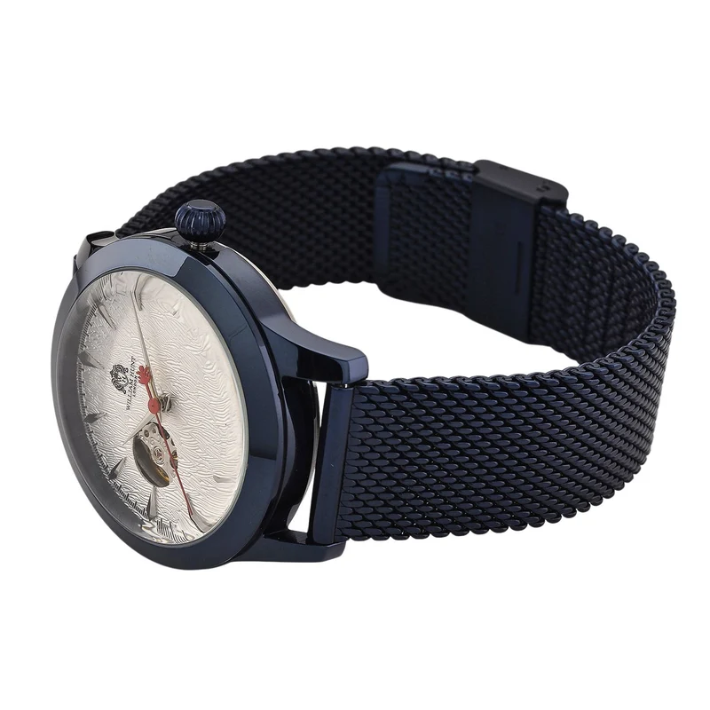LUXUS SAMMLER EDITION - William Hunt Uhr, SEIKO AUTOMATIK Uhrwerk, Saphir Glashäuser, 5 ATM, Goldfarbene Edelstahl Armband