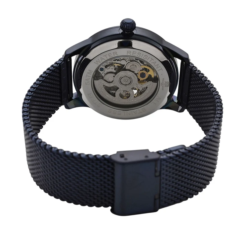LUXUS SAMMLER EDITION - William Hunt Uhr, SEIKO AUTOMATIK Uhrwerk, Saphir Glashäuser, 5 ATM, Goldfarbene Edelstahl Armband