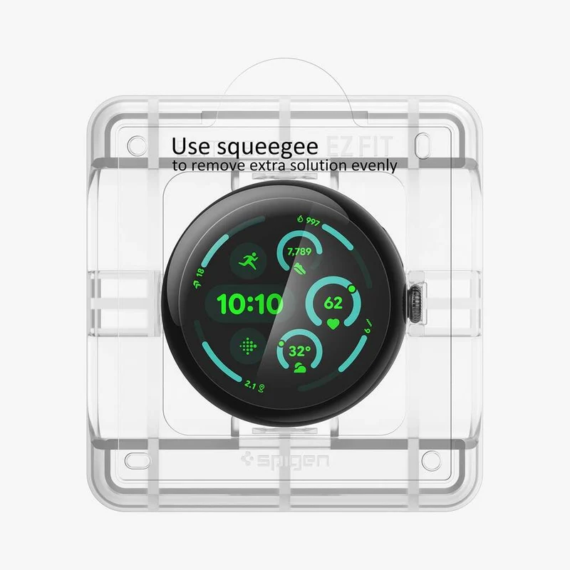 Spigen Google Pixel Watch 5/4/3 41mm Elite Shield EZ Fit 2PCS Screen Protector (Clear)