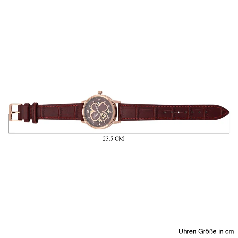 GENOA TIME V2 Automatikuhr mit Automatikwerk, Zifferblatt mit Blumenmuster und Moissaniten, blaues Lederarmband, 36 mm