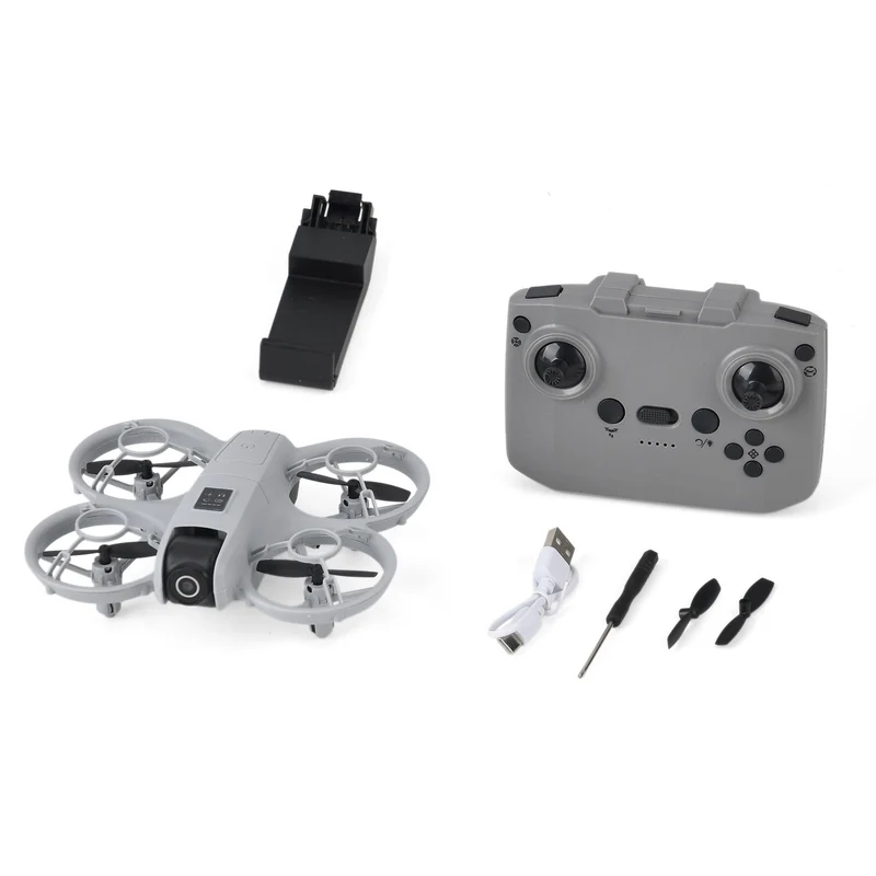 H47/S11 kompakte Dual-Kamera Drohne, Optical-Flow-Stabilisierung, Hindernisvermeidung, 11,5 x 14 x 4,5 cm, Grau