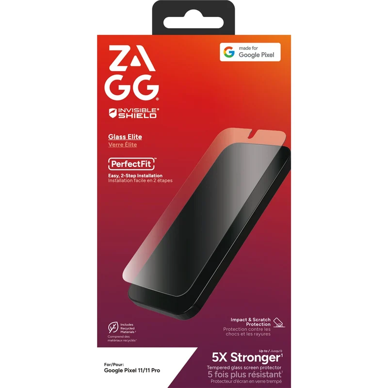 ZAGG InvisibleShield Glass Elite Screen Protector for Pixel 11/11 Pro
