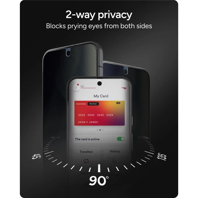 ZAGG InvisibleShield Glass Elite Privacy Screen Protector for Pixel 11/11 Pro
