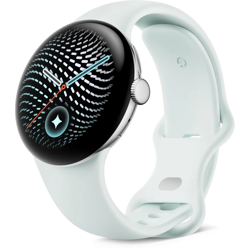 Google Pixel Watch 5 45mm LTE (Polished Silver/Fog Active Band 2nd Gen)