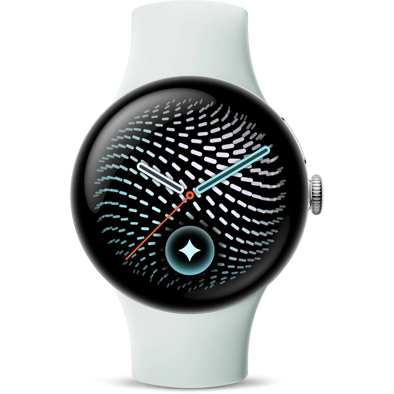 Google Pixel Watch 5 45mm LTE (Polished Silver/Fog Active Band 2nd Gen)