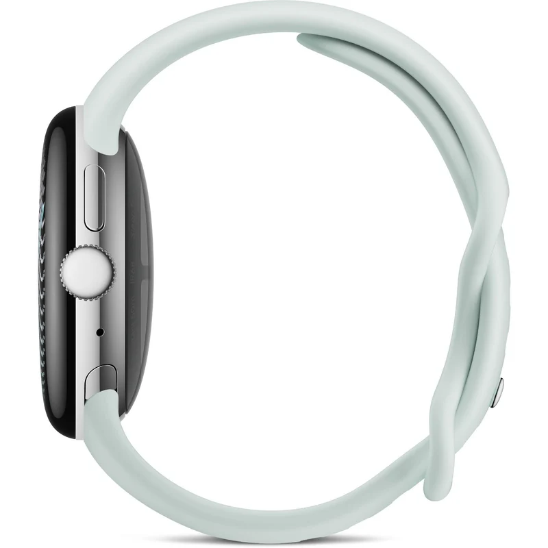 Google Pixel Watch 5 45mm LTE (Polished Silver/Fog Active Band 2nd Gen)