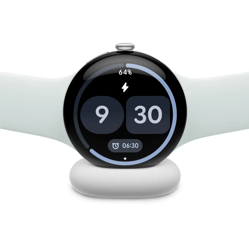 Google Pixel Watch 5 41mm LTE (Polished Silver/Fog Active Band 2nd Gen)