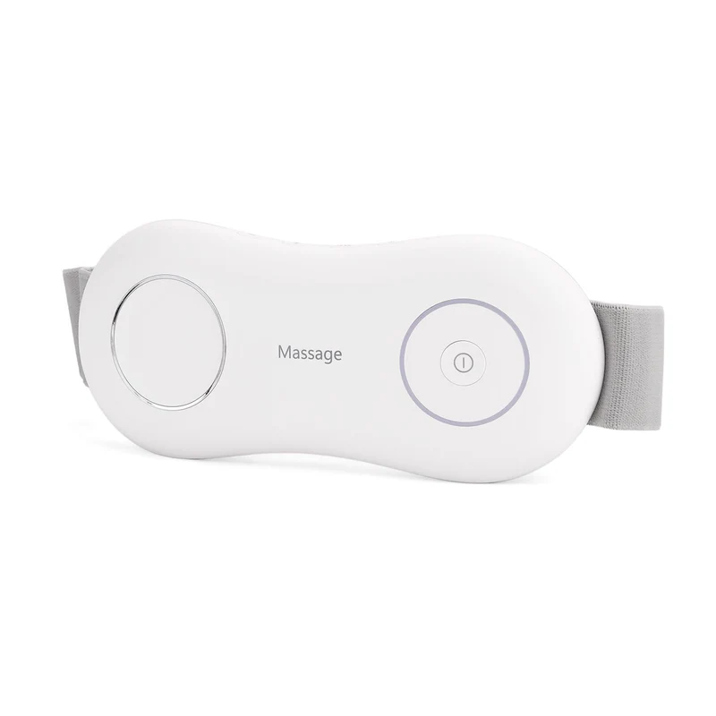 EMS Bauch und Taillen Massagegurt mit Wärme, 4 Modi, 15 Intensitäten, 3 Heizstufen, 10 Min Timer, 1200 mAh Akku, USB, 23 x 10 x 5 cm, Weiß