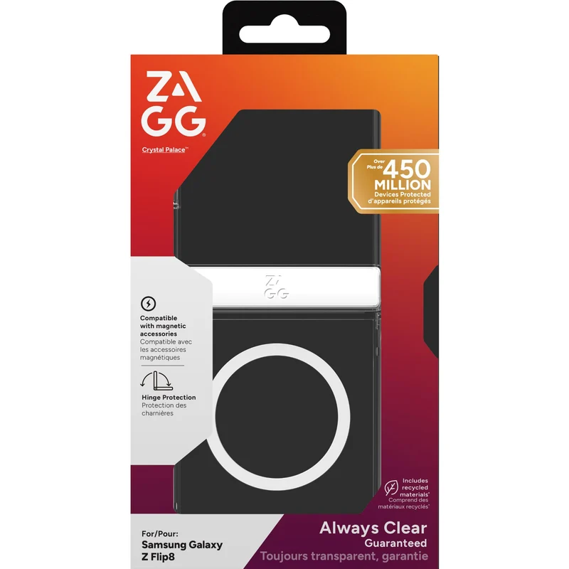 ZAGG Crystal Palace Snap Case for Galaxy Flip8 (Clear)