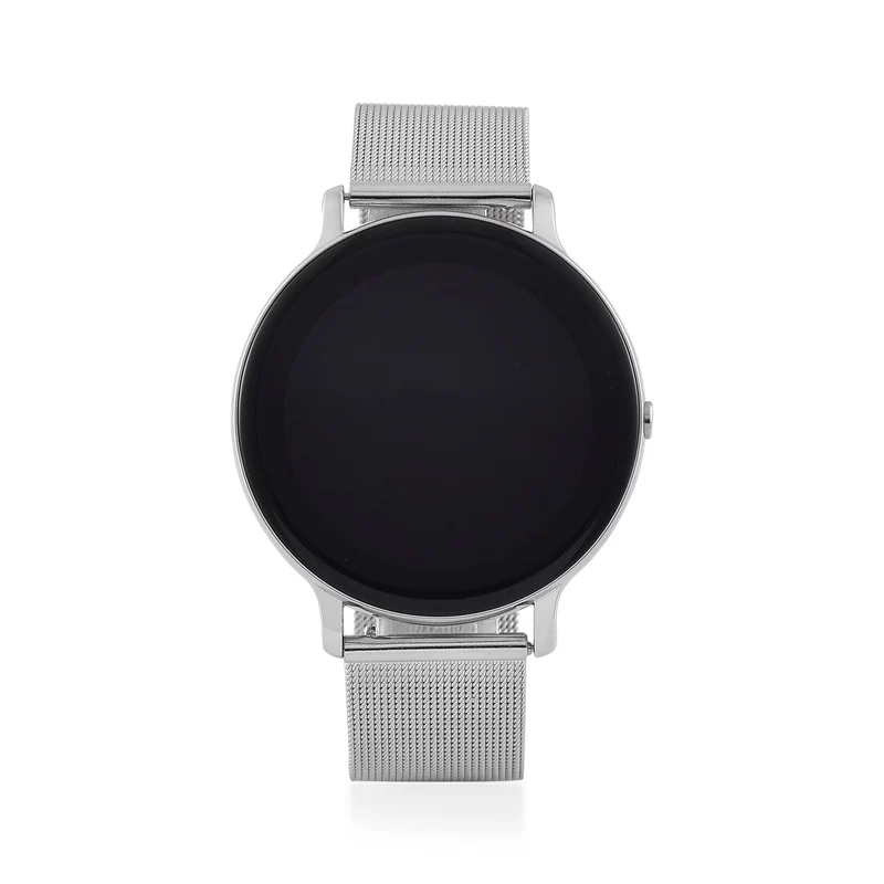 Eleganz Mesh HiWatch Plus, Silber und Gold, Smartwatch mit Dual-Modus Bluetooth, 1,28 IPS Display und Wassergeschütztes Design