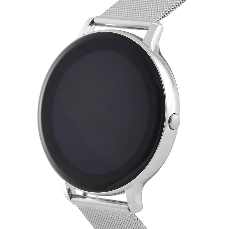 Eleganz Mesh HiWatch Plus, Silber und Gold, Smartwatch mit Dual-Modus Bluetooth, 1,28 IPS Display und Wassergeschütztes Design
