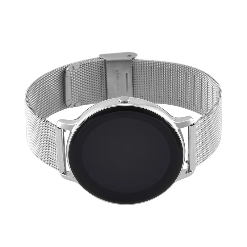Eleganz Mesh HiWatch Plus, Silber und Gold, Smartwatch mit Dual-Modus Bluetooth, 1,28 IPS Display und Wassergeschütztes Design