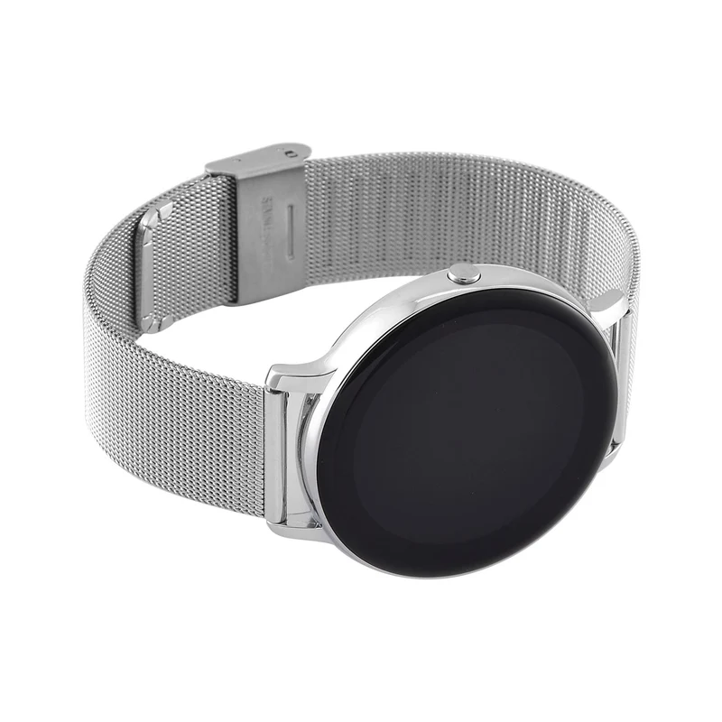Eleganz Mesh HiWatch Plus, Silber und Gold, Smartwatch mit Dual-Modus Bluetooth, 1,28 IPS Display und Wassergeschütztes Design