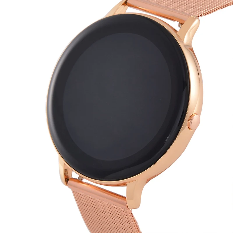 Eleganz Mesh HiWatch Plus, Silber und Gold, Smartwatch mit Dual-Modus Bluetooth, 1,28 IPS Display und Wassergeschütztes Design