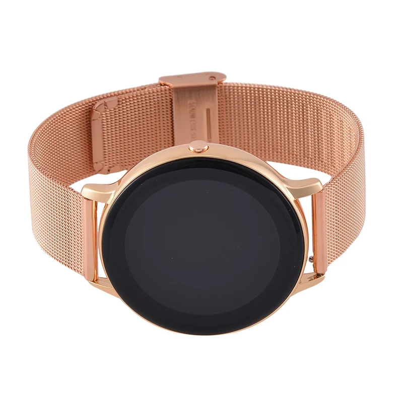 Eleganz Mesh HiWatch Plus, Silber und Gold, Smartwatch mit Dual-Modus Bluetooth, 1,28 IPS Display und Wassergeschütztes Design