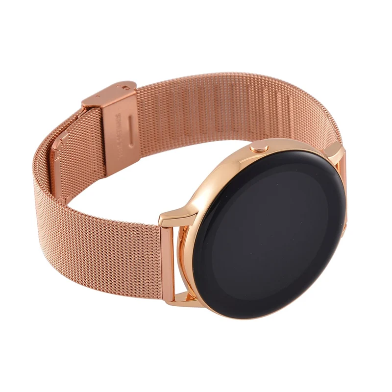 Eleganz Mesh HiWatch Plus, Silber und Gold, Smartwatch mit Dual-Modus Bluetooth, 1,28 IPS Display und Wassergeschütztes Design