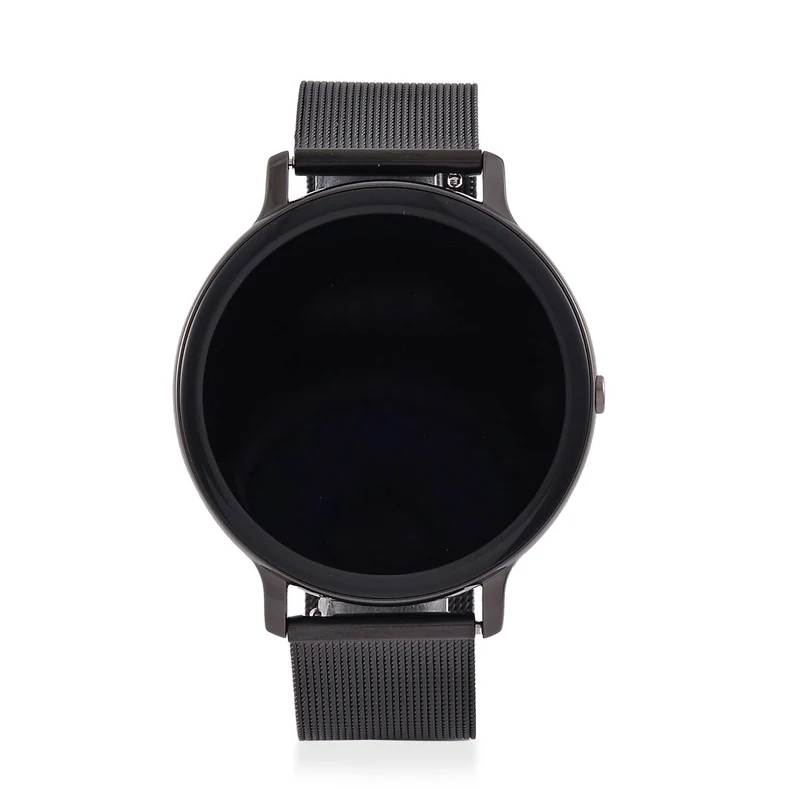 Eleganz Mesh HiWatch Plus, Silber und Gold, Smartwatch mit Dual-Modus Bluetooth, 1,28 IPS Display und Wassergeschütztes Design
