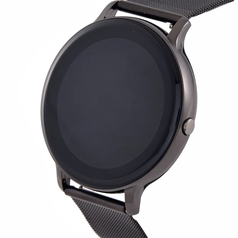 Eleganz Mesh HiWatch Plus, Silber und Gold, Smartwatch mit Dual-Modus Bluetooth, 1,28 IPS Display und Wassergeschütztes Design