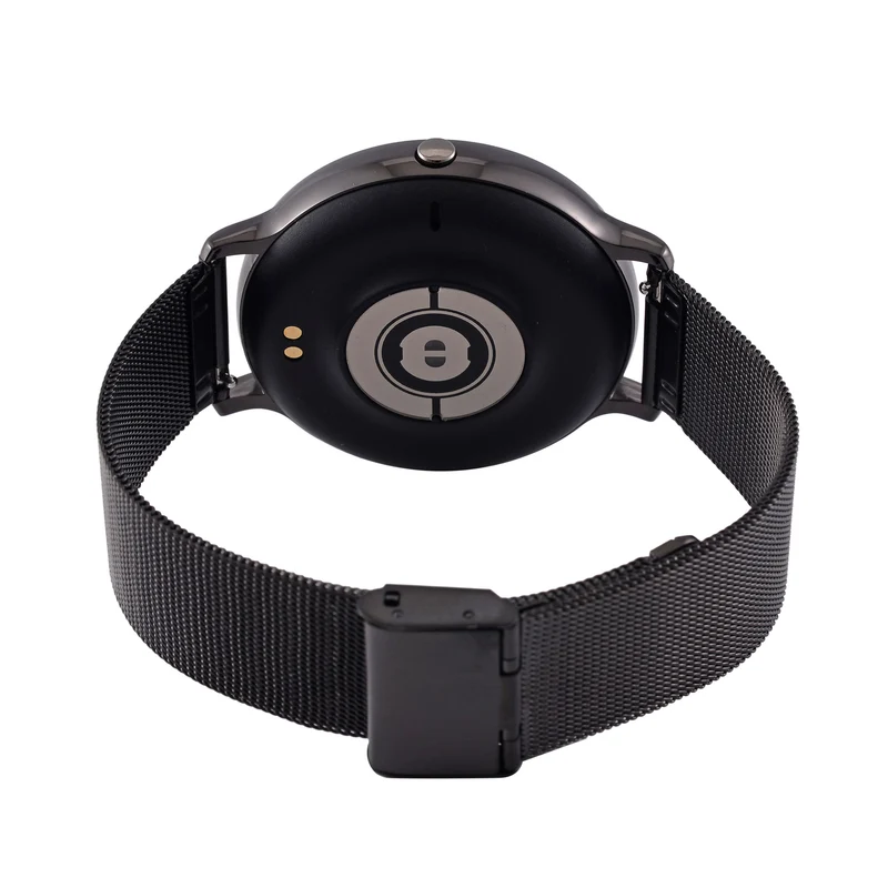 Eleganz Mesh HiWatch Plus, Silber und Gold, Smartwatch mit Dual-Modus Bluetooth, 1,28 IPS Display und Wassergeschütztes Design