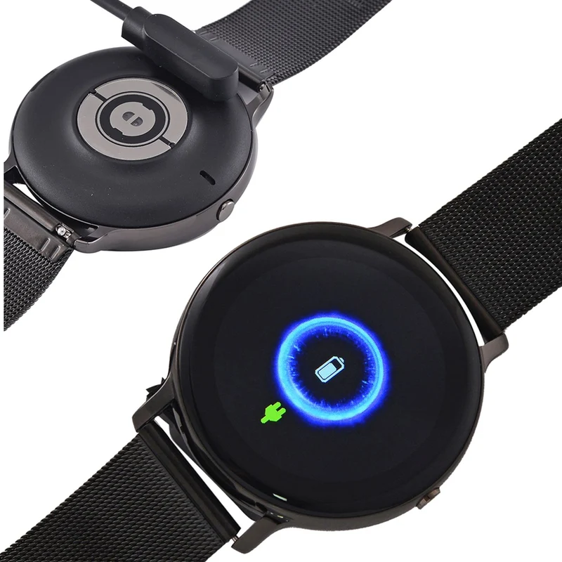 Eleganz Mesh HiWatch Plus, Silber und Gold, Smartwatch mit Dual-Modus Bluetooth, 1,28 IPS Display und Wassergeschütztes Design